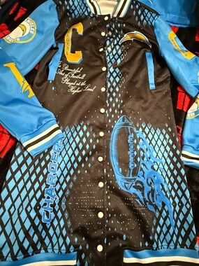 Chargers Women's Blue & Black Varsity Jacket